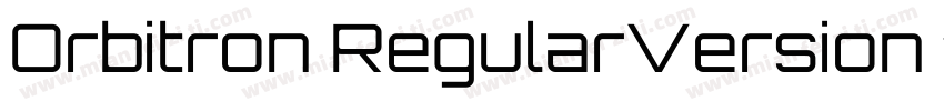 Orbitron RegularVersion 1000字体转换